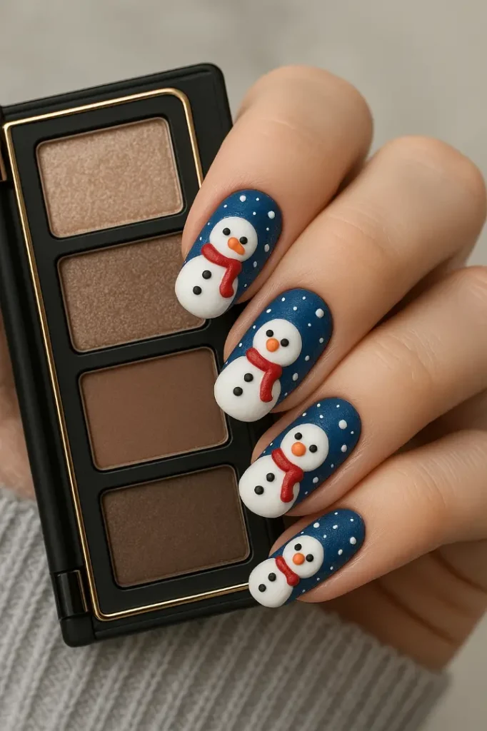 Snowman Nail Designs