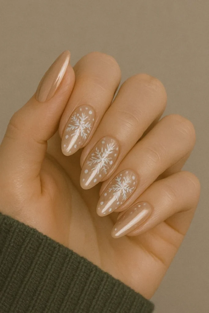 Winter Chrome Nails