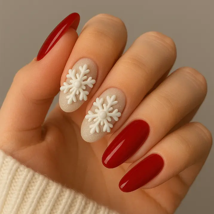 3D Christmas Nails