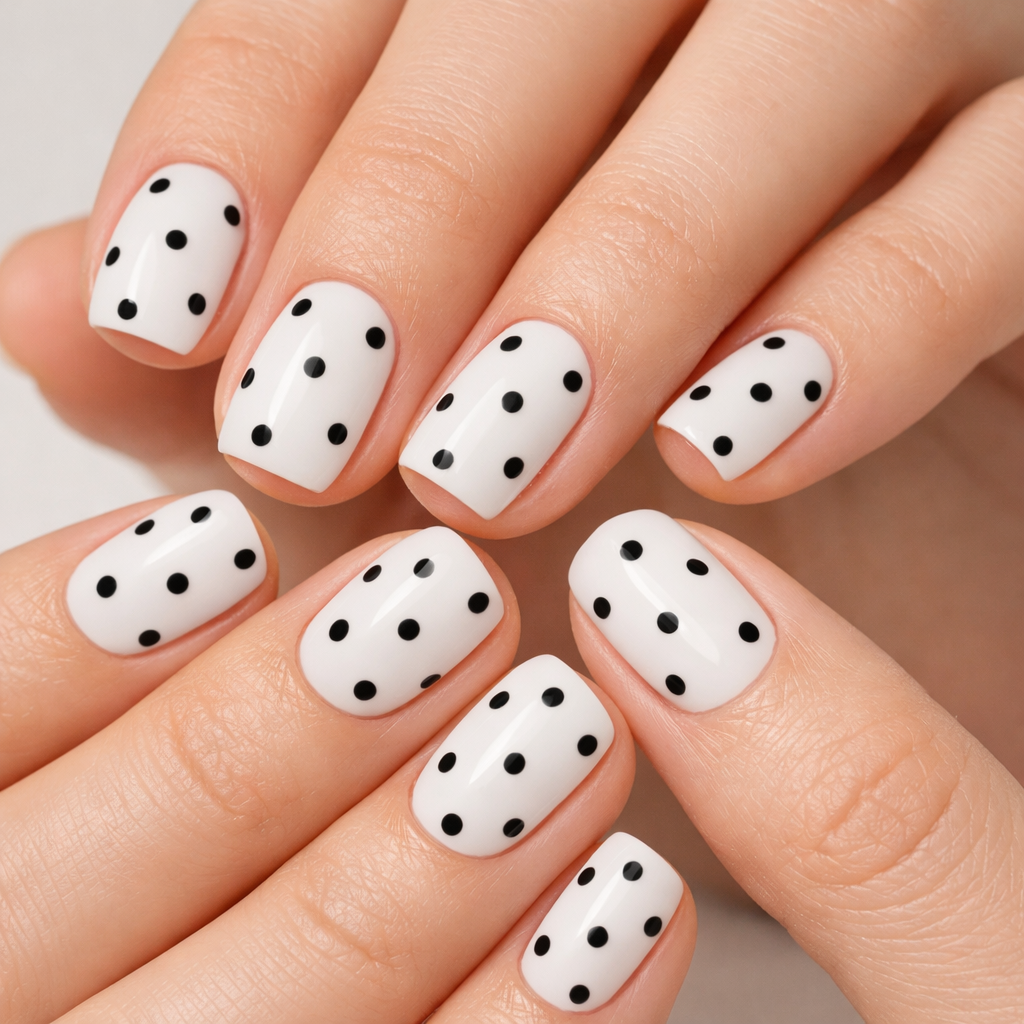 Polka Dot Nails